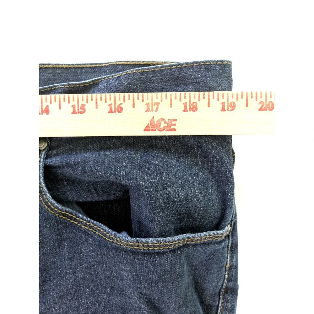 Perry Ellis Mens Slim Fit Jeans Dark Wash Indigo Denim Pants Size 38x30
